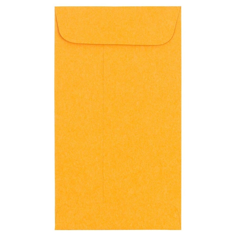 JAM PAPER #5.5 Coin Business Envelopes - 3 1/8 x 5 1/2 - Brown Kraft - 50/Pack - Image 1